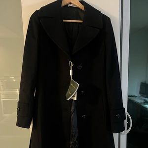 Capolavoro Lora Piana Fabric women’s Wool Coat Navy size 42